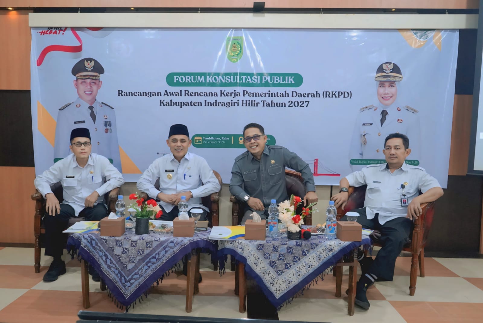 Wakil Ketua I DPRD Inhil Hadiri Forum Konsultasi Publik Ranwal RKPD 2027